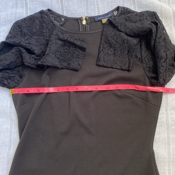 Tommy Hilfiger little black dress with long sleeves lace sleeves. - Picture 8 of 16